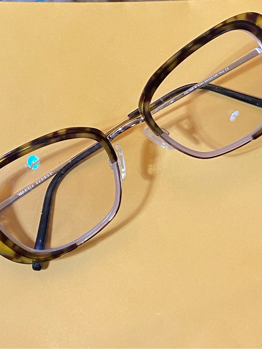 Warby Parker Halima Layered Haze w/ Polished Gold Eyeglasses W 6261 54-20-145